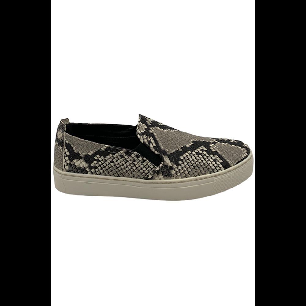 The Flexx Slip On Leather Sneakers Sneak Name Black/WhiteSnke - Medium